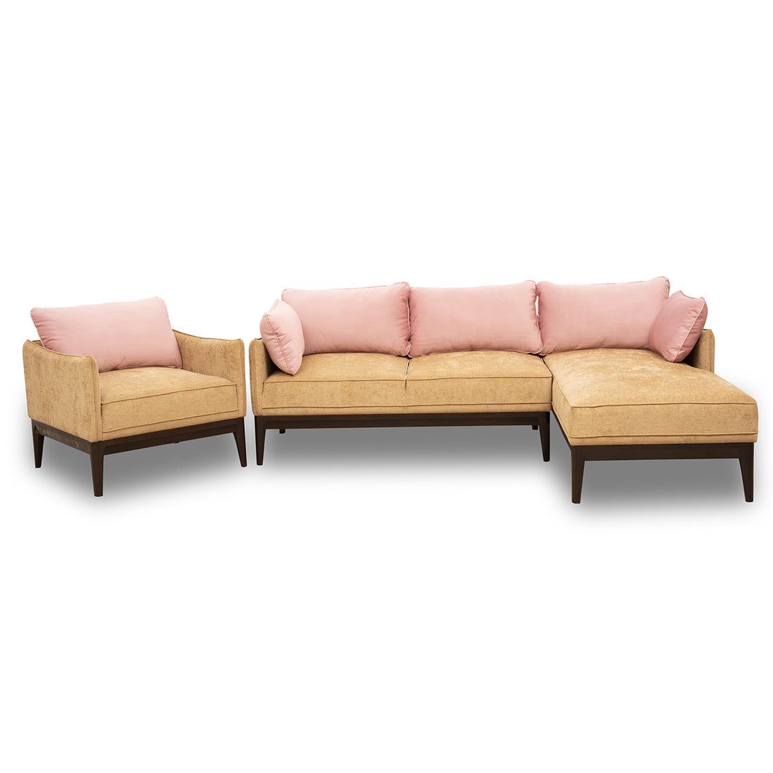 M21 City Sectional Sofa set Orange | Living room furniture