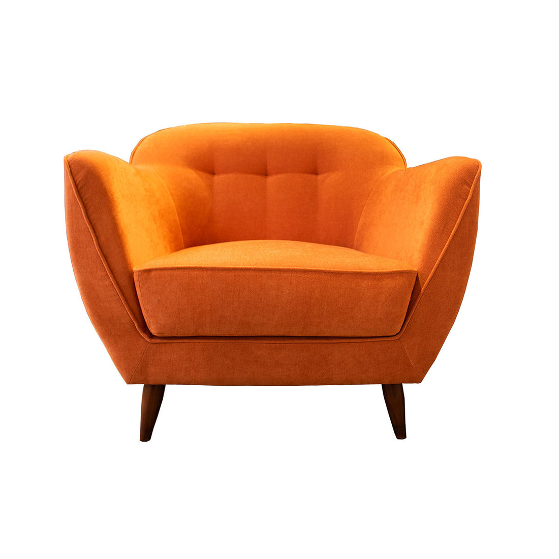 M23 Mid Century Modern Sofa Arm chair Orange| Living room furniture