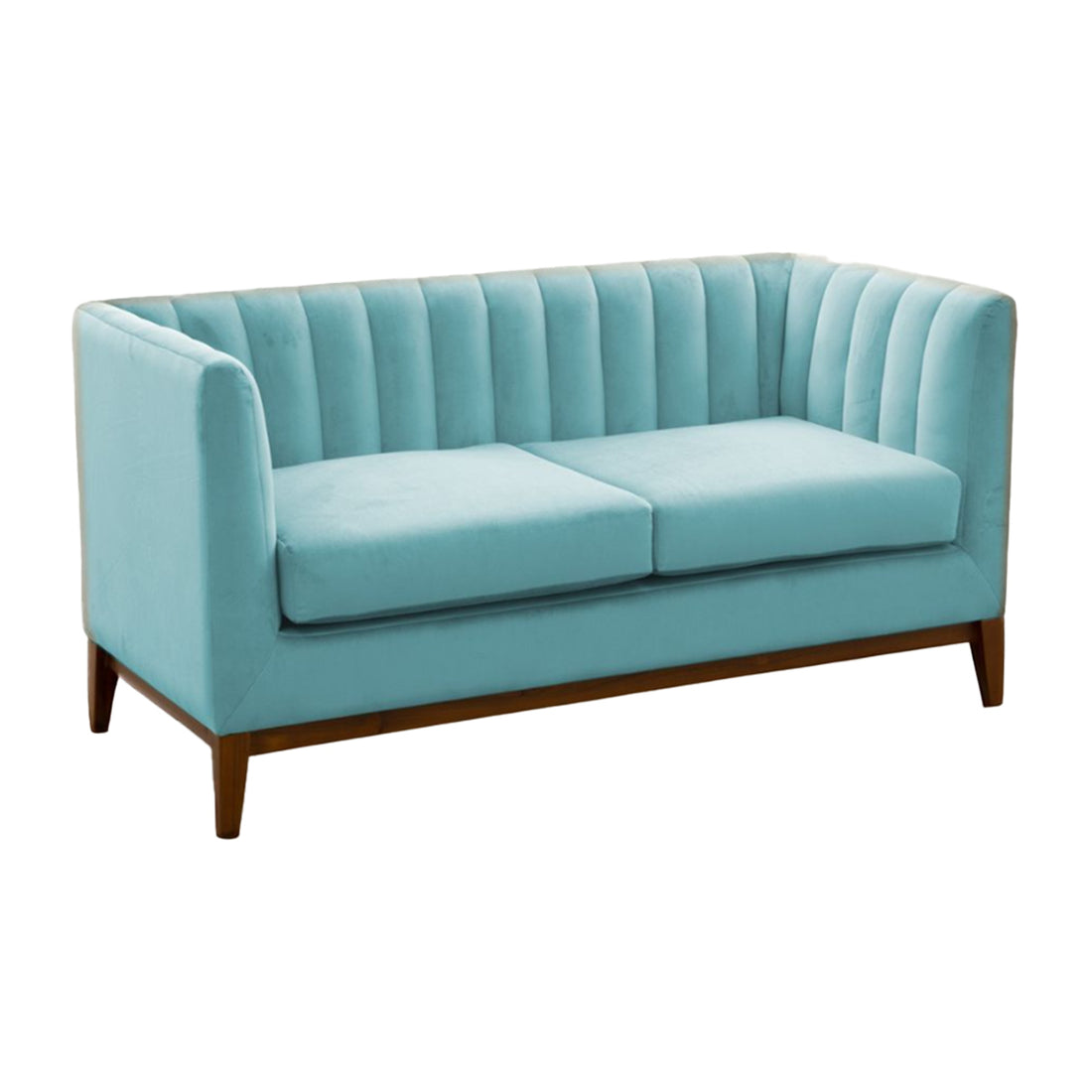 M21 Tufted Tuxedo Sofa Double blue | Living room furniture