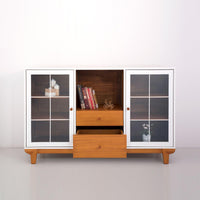 60in Modern Showcase - White (আধুনিক শো-কেস) - Bohu Bangladesh