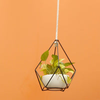 Geometric Metal Hanging Planter - Bohu Bangladesh