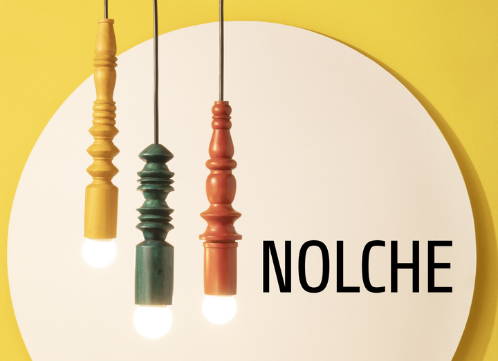 Nolche: Handmade Wooden Lamp Poles