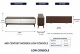 Mid Century Modern Low Console