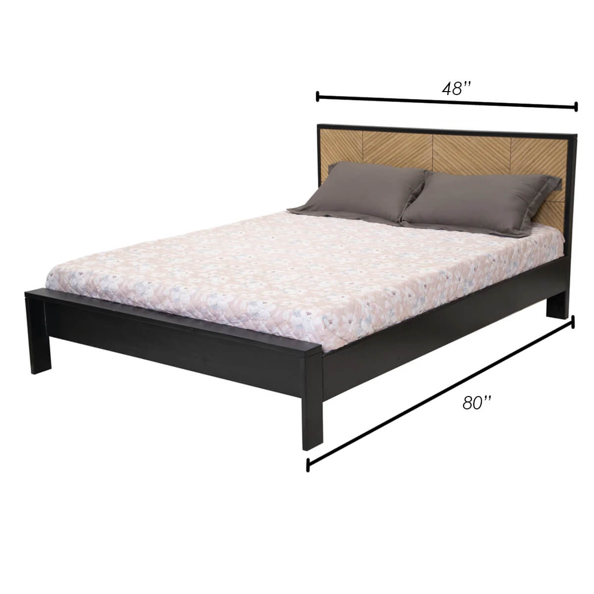 M21 Pattern king size bed, premium wooden furniture design in Dhaka