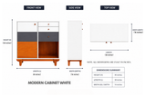 40in Modern Cabinet - White (আধুনিক কেবিনেট)