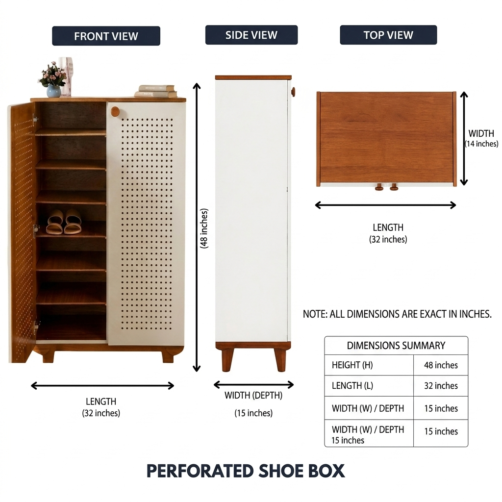 Perforated Shoe Box (জুতোর বাক্স)