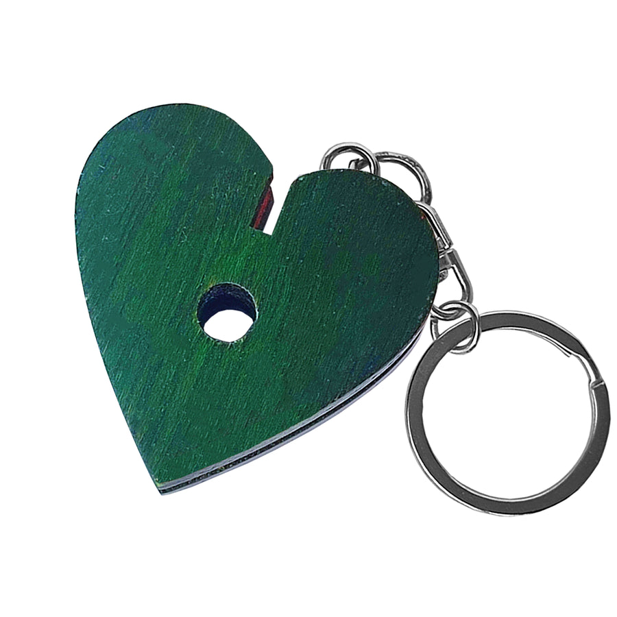 Green Green colour Love'Earphone Holder with Key Ring _ BOHU