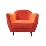 M23 Mid Century Modern Sofa Arm chair Red| Living room furniture