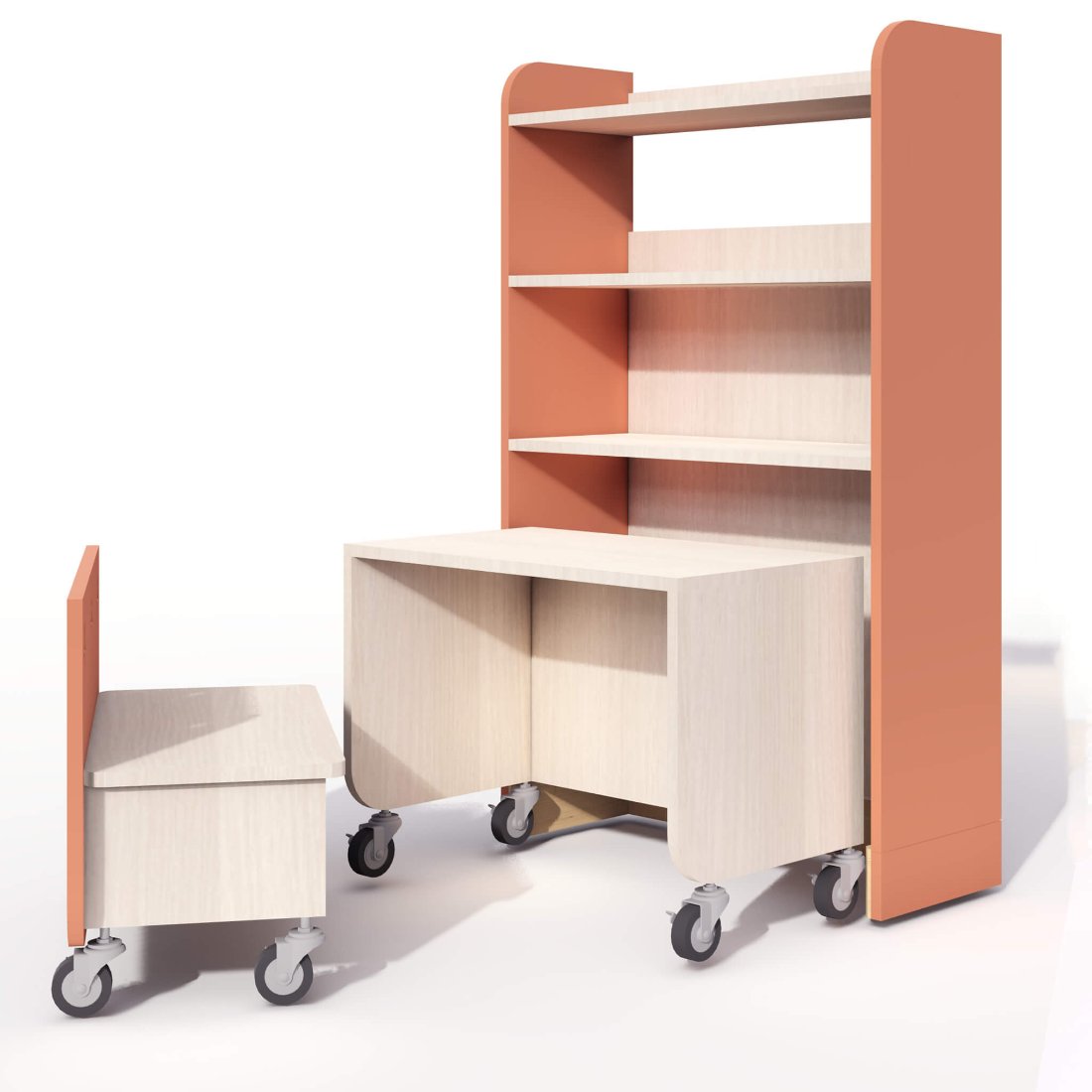 Paper Rading Table Jolly Junction - Multifunctional Reading Table with Shelf & Storage ...