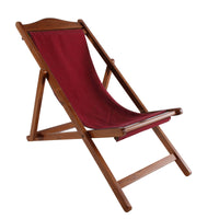 Recliner Maroon-Teak | Chair | Outdoor