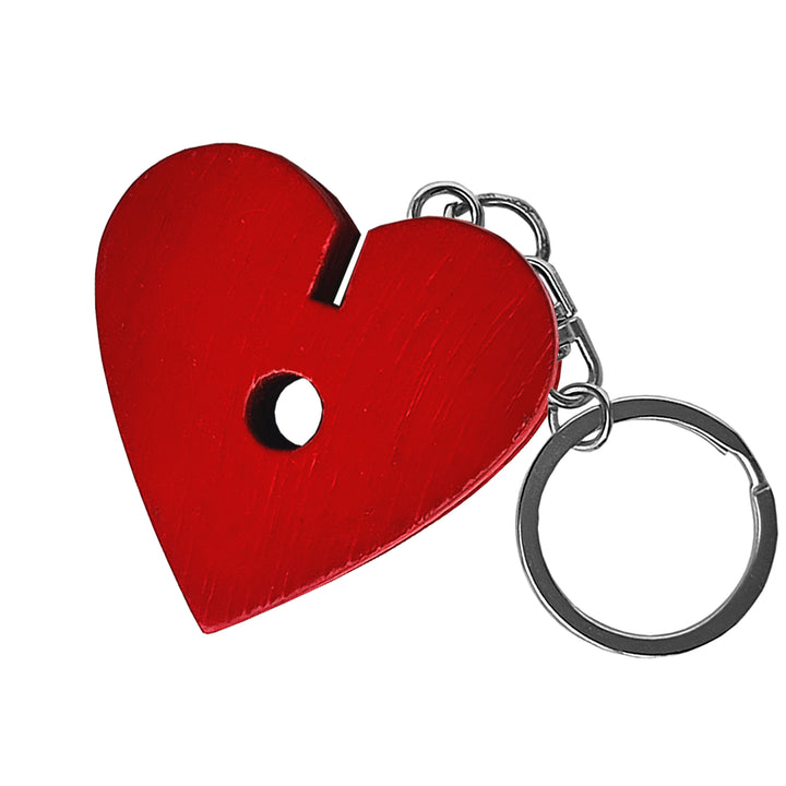 Red colour Love'Earphone Holder with Key Ring _ BOHU