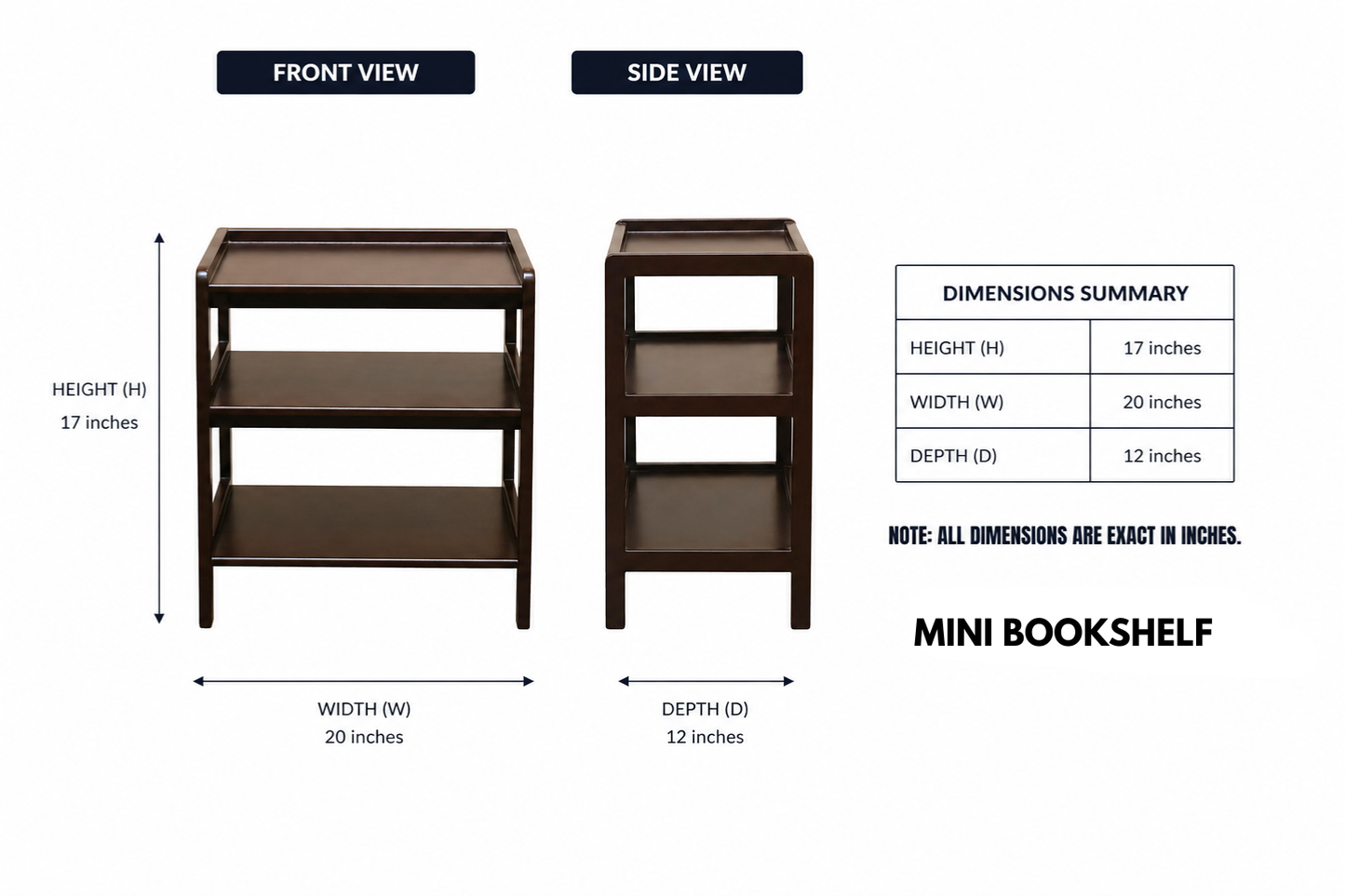 Mini Bookshelf
