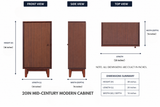 20in Mid-Century Modern Cabinet