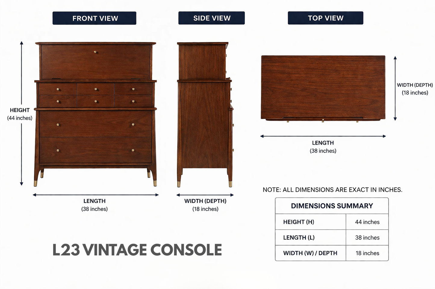 L23 Vintage Console