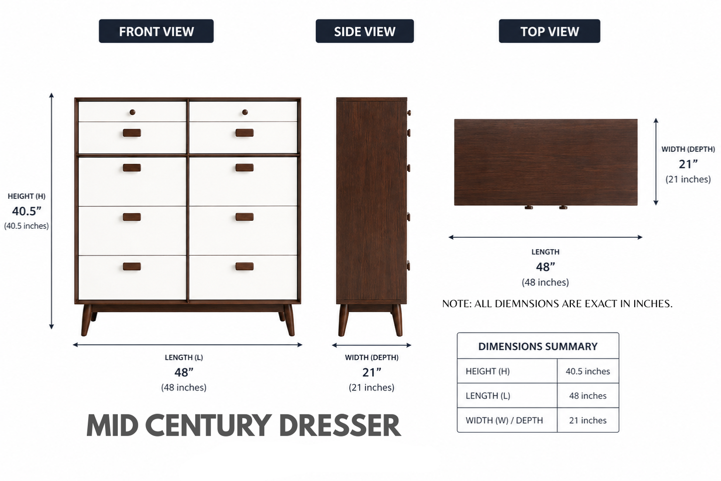 Mid Century Dresser