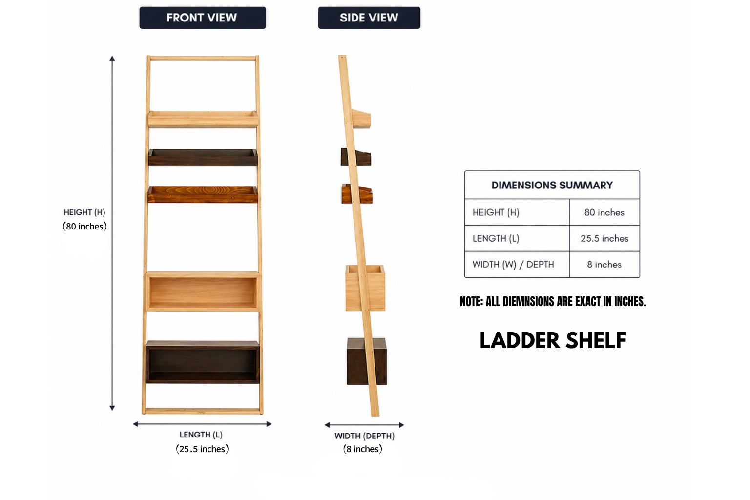 Ladder Shelf (ল্যাডার শেলফ)