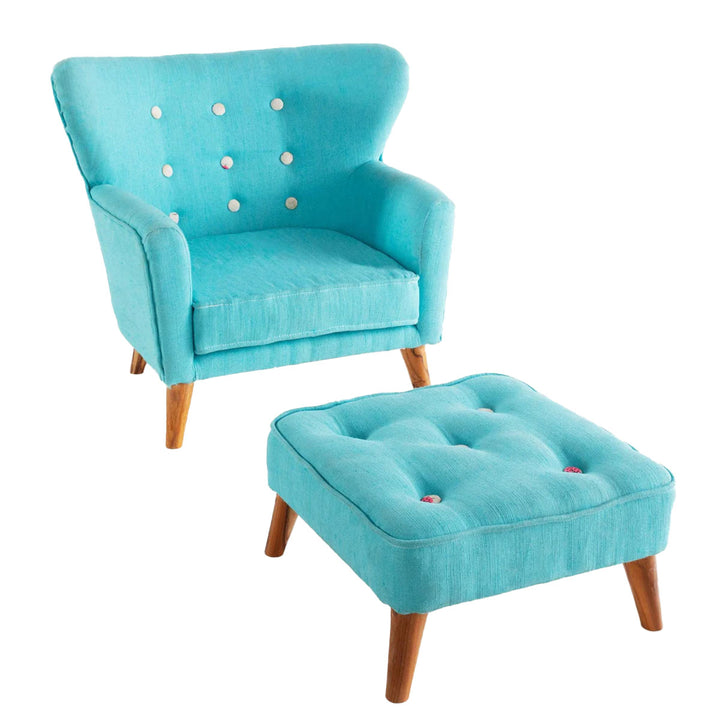 Tiny Sofa Pouf Blue  | Kids Sofa | Furniture