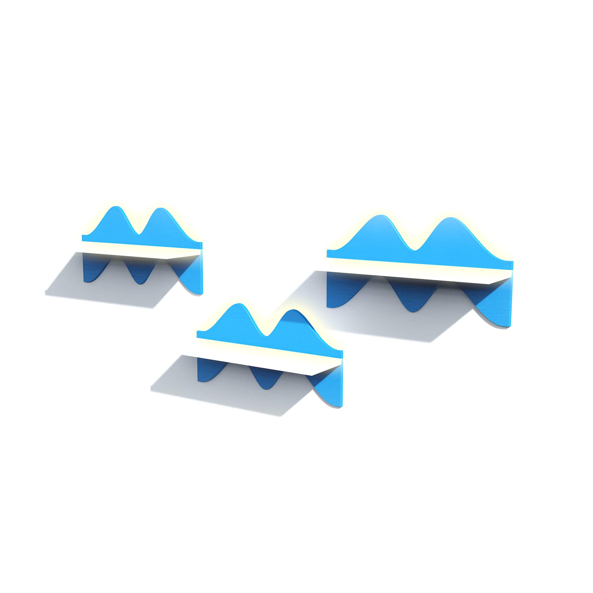 Wave shelf in Bangladesh for living room and bedroom storage