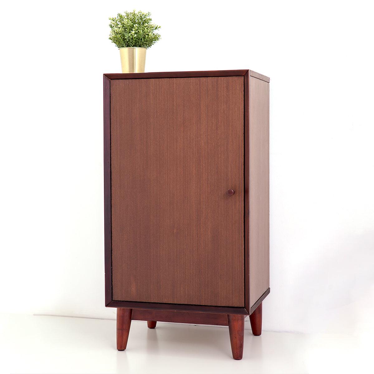 20in Mid-Century Modern Cabinet - Walnut (২ কুঠুরি ১ দরজা) - Bohu Bangladesh